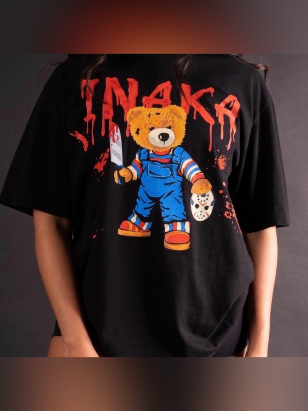 Inaka Power Horror Movie Graphic T-Shirt Size XL
